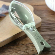 Рибочистка Fish Scale Scraper with Cover з контейнером для луски • Ручний шкребок-ніж для чищення риби з кришкою та лезом із нержавіючої сталі