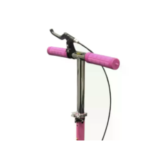 Самокат двоколісний міський з колесами PU 200 мм і ножним гальмом 109 Pink, Складаний прогулянковий