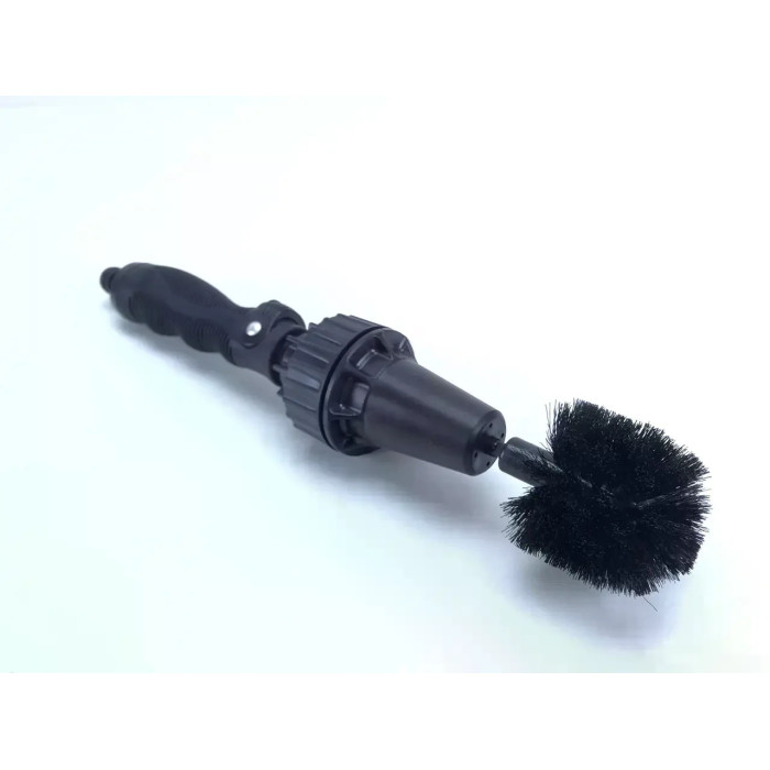 Щітка Brush Hero на шланг для миття авто та прибирання • Водяна насадка-щітка для коліс, дисків, велосипеда, плитки та садових меблів