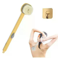 Щітка для душу Body Brush AND LY-588 з довгою ручкою та дозатором • Масажна щітка для тіла, спини та догляду за шкірою з ємністю для гелю
