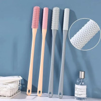 Щітка для миття ніг Foot washing brush 035 • Багатофункціональна щітка для стоп і між пальцями з довгою ручкою 40 см для ванної