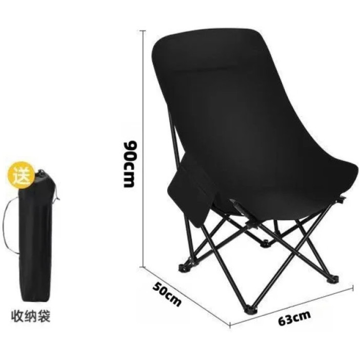 Складний туристичний стілець MA560black 45×93×58 см зелений до 200 кг • Крісло для пікніка, риболовлі, кемпінгу та відпочинку на природі