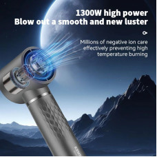Стайлер для волосся 4 в 1 KM-6919 чорний 1000 Вт • Фен-щітка, мультистайлер для сушіння, укладки, об’єму, локонів і домашнього стайлінгу