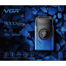 Тример для волосся VGR V-377 синій • Акумуляторна машинка для стрижки Hair Clippers V-377, шейвер для бороди, вусів та окантовки