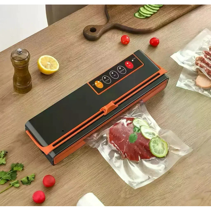 Вакууматор SX-168 150 Вт • Побутовий вакуумний пакувальник SX-168 для сухих і вологих продуктів із запаюванням пакетів до 32 см