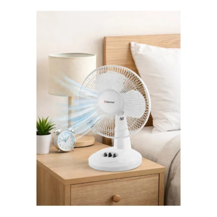 Вентилятор підлоговий DOMOTEC MS-1624 White • Побутовий вентилятор для дому, офісу та кімнати • Потужний вентилятор для охолодження і циркуляції повітря