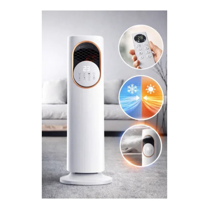 Вентилятор підлоговий побутовий DOMOTEC MS-1630 White для дому та офісу • Потужний вентилятор для кімнати, спальні та квартири • Підлоговий вентилятор для охолодження і циркуляції повітря