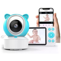Відеоняня C8 Wi-Fi з монітором 5″ • Розумна відеоняня C8 Full HD 1080P із застосунком Tuya, нічним баченням і двостороннім зв’язком