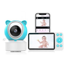 Відеоняня C8 Wi-Fi з монітором 5″ • Розумна відеоняня C8 Full HD 1080P із застосунком Tuya, нічним баченням і двостороннім зв’язком