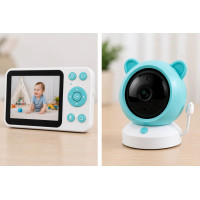 Відеоняня C8 Wi-Fi з монітором 5″ • Розумна відеоняня C8 Full HD 1080P із застосунком Tuya, нічним баченням і двостороннім зв’язком