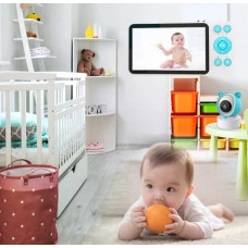 Відеоняня C8 Wi-Fi з монітором 5″ • Розумна відеоняня C8 Full HD 1080P із застосунком Tuya, нічним баченням і двостороннім зв’язком