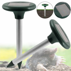 Відлякувач кротів і гризунів на сонячній батареї Solar Rodent Repeller (2 шт в комплекті) ∙ Ультразвуковий відлякувач для саду та городу від кротів мишей і польових шкідників