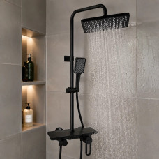 Змішувач для ванної кімнати Shower Set AND YLN16001H • Душова система з верхнім душем, ручною лійкою та стійкою