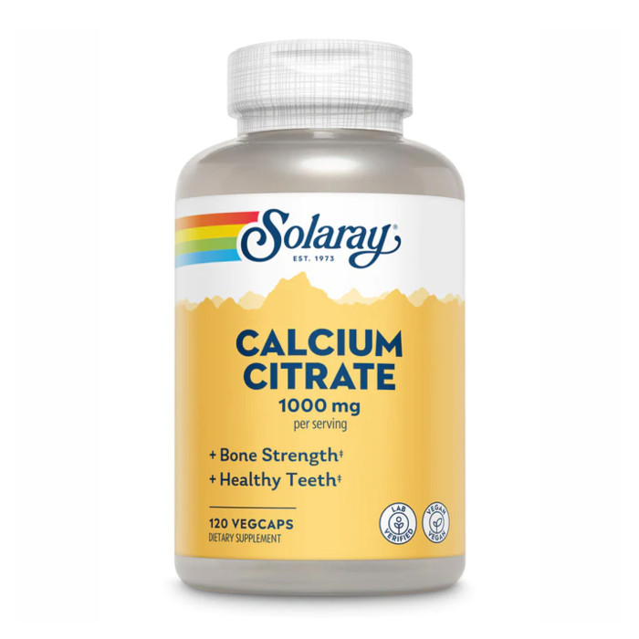 Solaray Calcium Citrate 1000mg - 120 vcaps