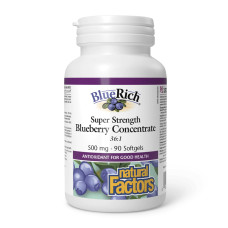 Natural Factors BlueRich 500mg - 90 softgels