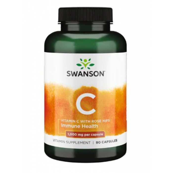 Swanson Vitamin C with Rose Hips 1000 mg - 90 caps
