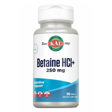 KAL Betaine HCl Plus 250mg - 100 tabs