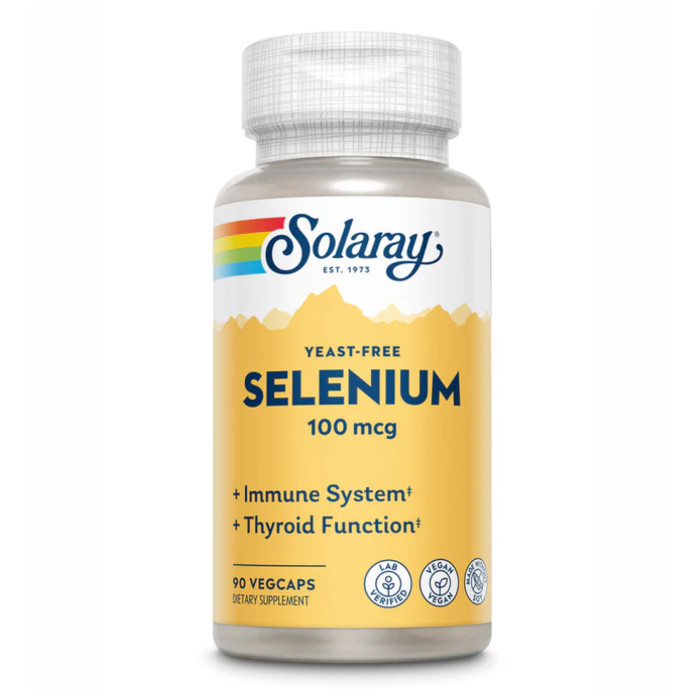 Solaray Selenium Yeast Free 100mcg - 90 vcaps