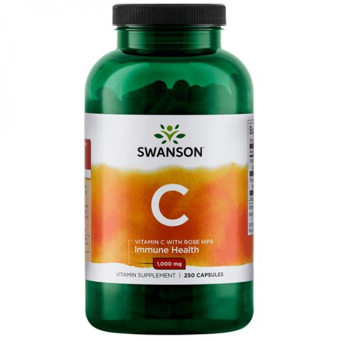 Swanson Vitamin C with Rose Hips 1000 mg - 250 caps