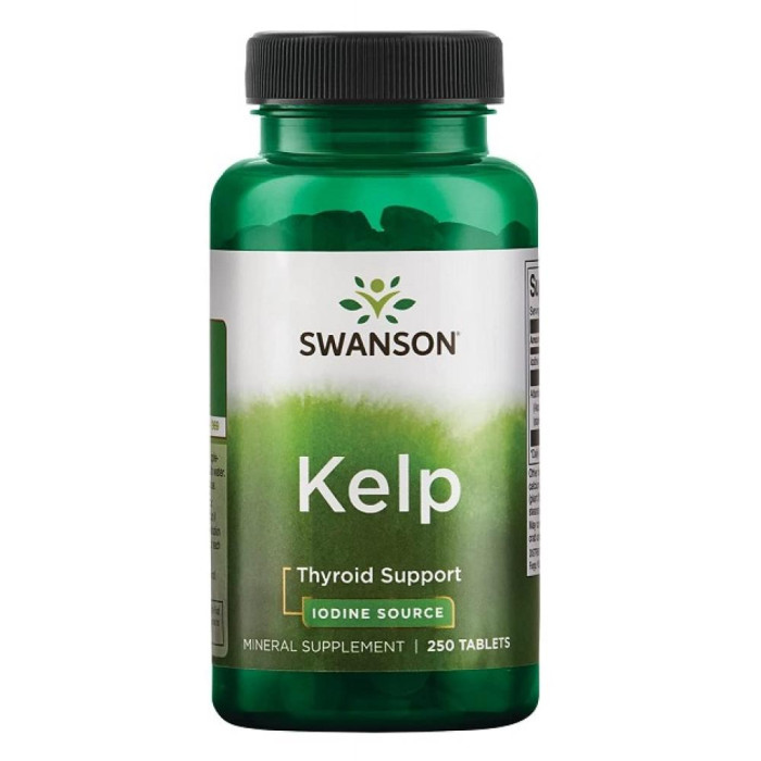 Swanson Kelp Iodine Source 225 mcg - 250 Tabs Per Bottle