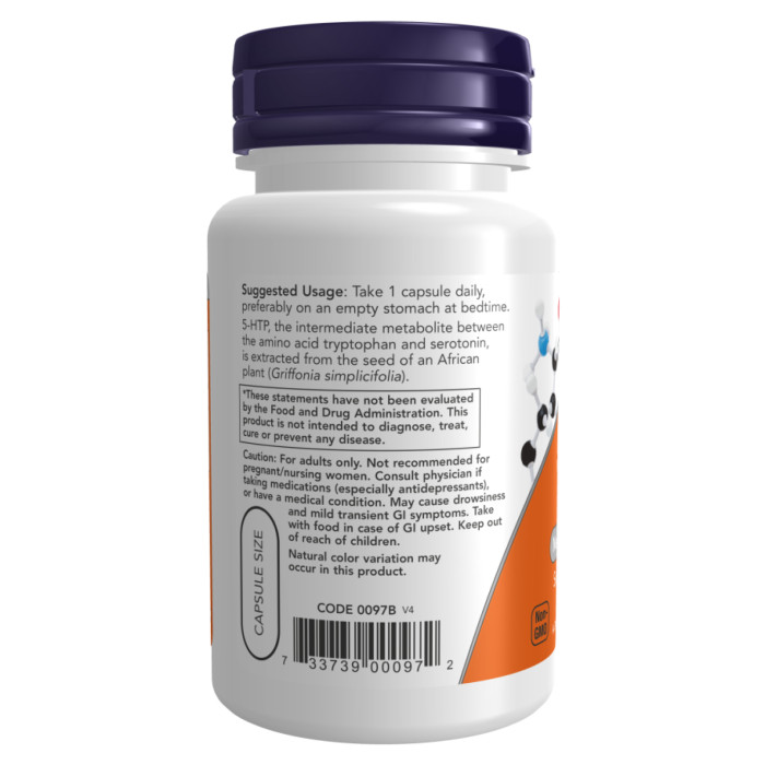 Now Foods 5-HTP 50mg - 30 vcaps