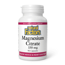 Natural Factors Magnesium Citrate 150mg - 90 caps