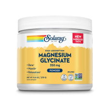 Solaray Magnesium Glycinate Powder - 279g Unflavored