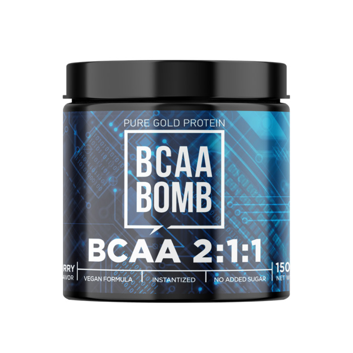 Pure Gold BCAA Bomb 2-1-1 - 150g Strawberry