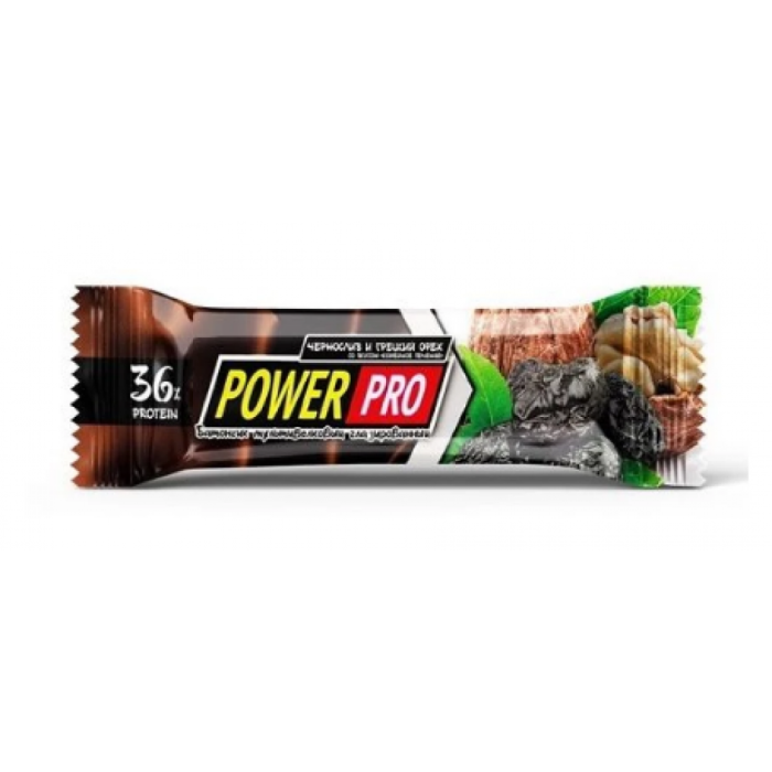 Power Pro Protein Bar Nutella 36% - 20x60g Prunes and Nuts