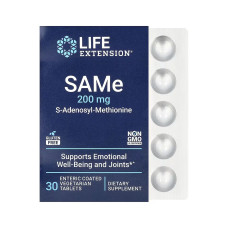 Life Extension SAMe 200mg - 30 enteric-coated vegetarian tabs