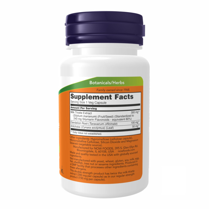 Now Foods Silymarin Milk Thistle Extract 300 mg - 50 veg caps