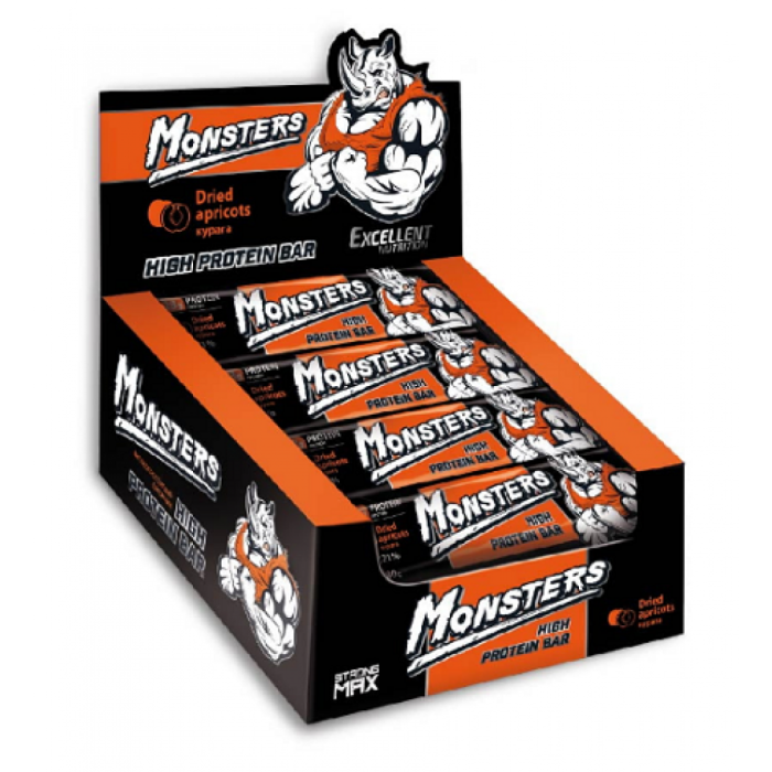 Monsters Strong Max - 80g x 20шт Dried Apricots