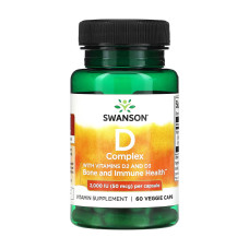 Swanson D Complex D2 abd D3 2000iu(50mcg) - 60caps