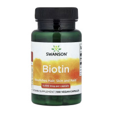 Swanson Biotin 5000mcg - 100 caps