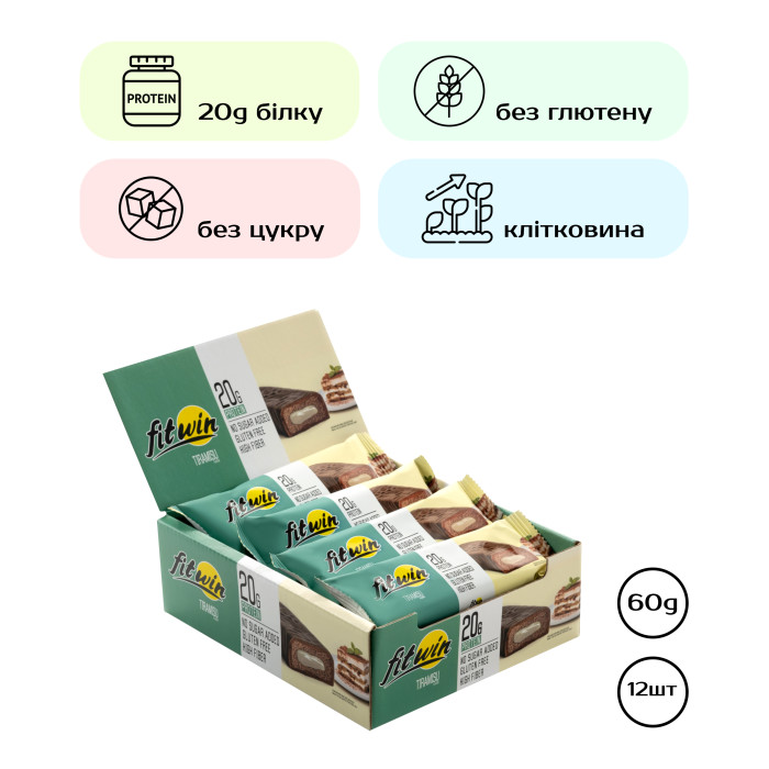 FitWin FitWin - 12х60g Tiramisu