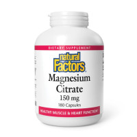 Natural Factors Magnesium Citrate 150mg - 180 caps