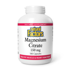 Natural Factors Magnesium Citrate 150mg - 180 caps