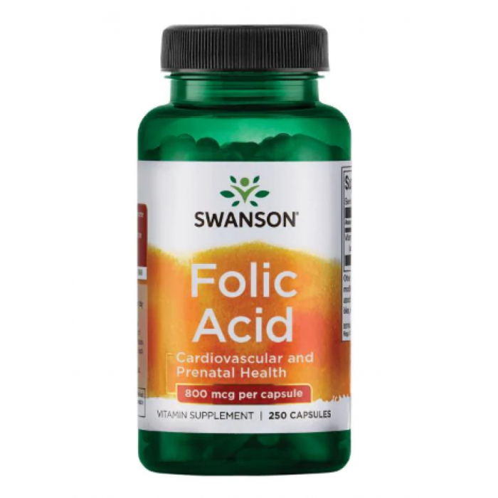 Swanson Folic Acid 800 mcg - 250 Caps