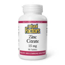 Natural Factors Zinc Citrate 15mg - 90 tabs