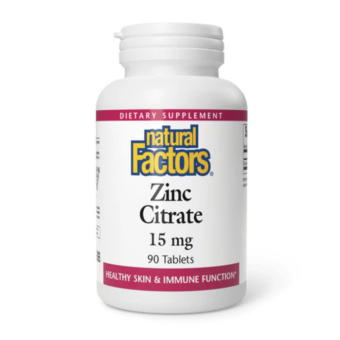 Natural Factors Zinc Citrate 15mg - 90 tabs