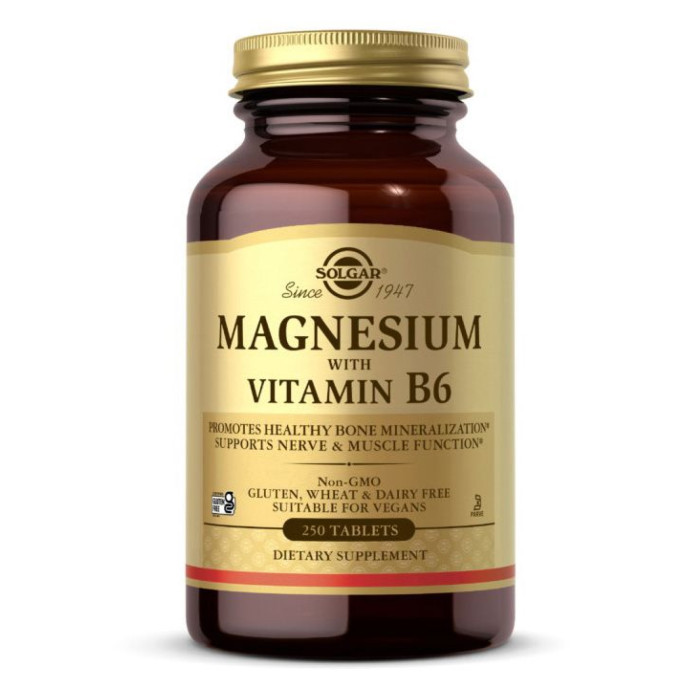 Solgar Magnesium with Vitamin B6 - 250 tabs