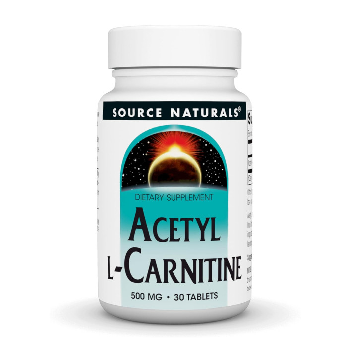 Source Naturals Acetyl L-Carnitine 500 mg - 30 tabs