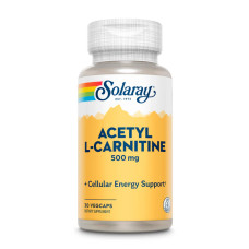 Solaray Acetyl L-Carnitine 500mg - 30 vcaps