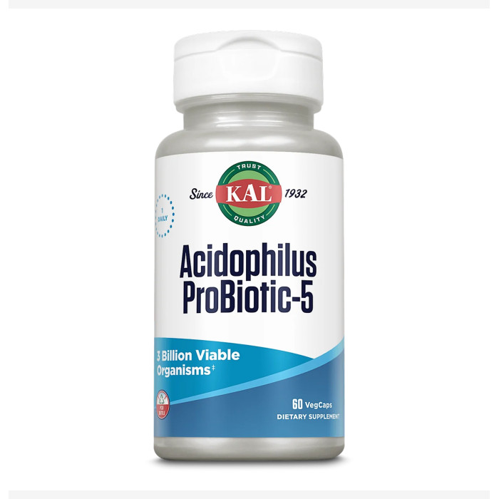 KAL Acidophilus Probiotic-5 - 60 vcaps