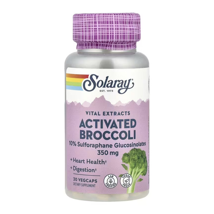 Solaray Activated Broccoli Seed Extracts 350mg - 30 vcaps