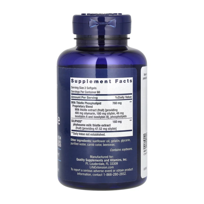 Life Extension Advanced Milk Thistle - 120 softgels