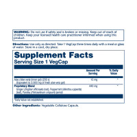 Solaray Aloe Vera Gel 10mg - 100 vcaps