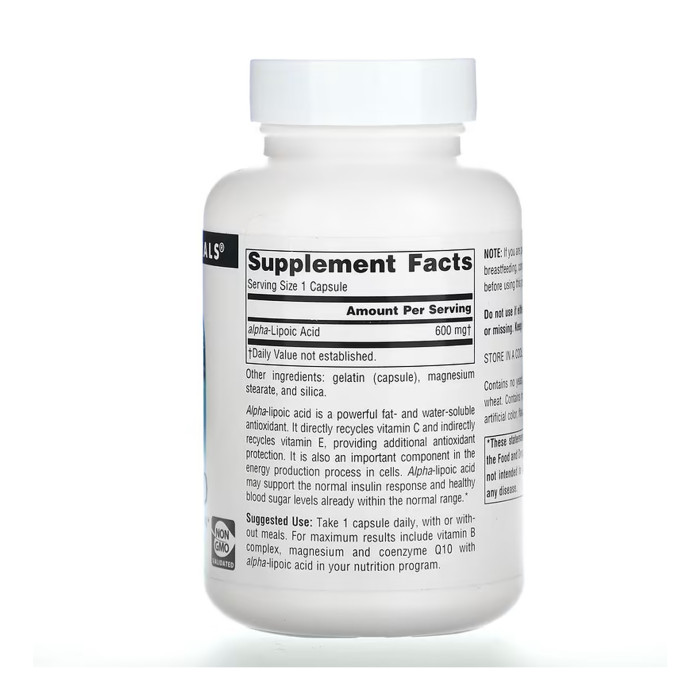 Source Naturals Alpha Lipoic Acid 600mg - 60 caps