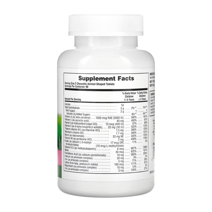 Nature's Plus Children’s Multivitamin - 180 tabs Watermelon