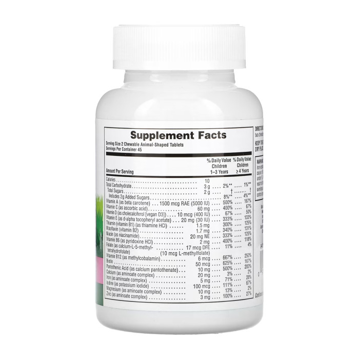Nature's Plus Children’s Multivitamin - 90 tabs Watermelon